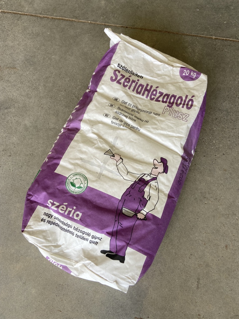 Széria hézagoló glett 20 kg